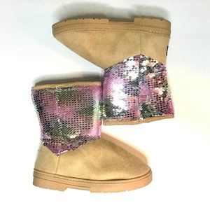 Bebe Girls Sequins Warm Boots NWT - Size 3